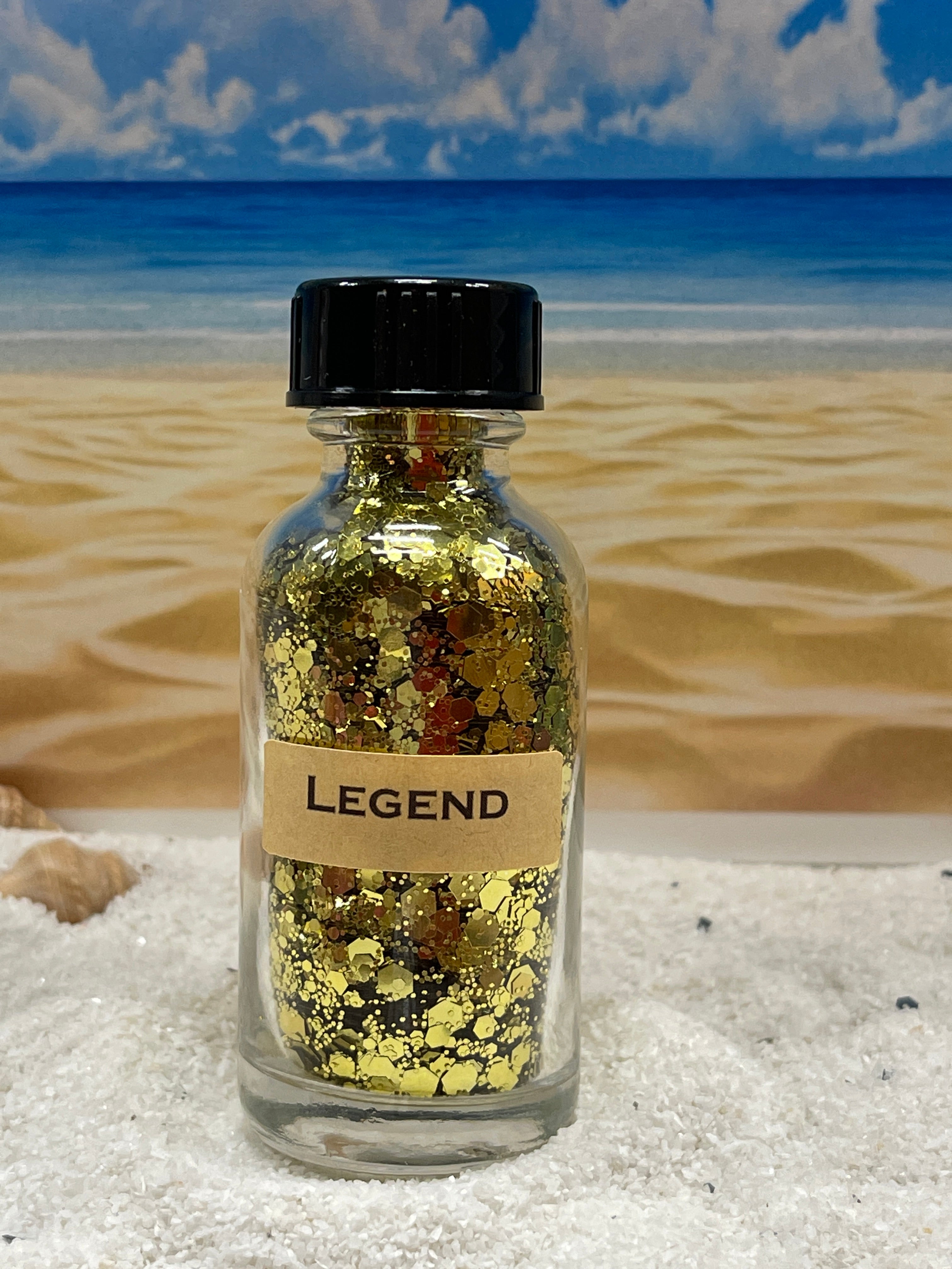 Gonfalone Con Glitter 'La Legende' – Bandiera Decorativa Scintillante Per Feste E Eventi A Tema